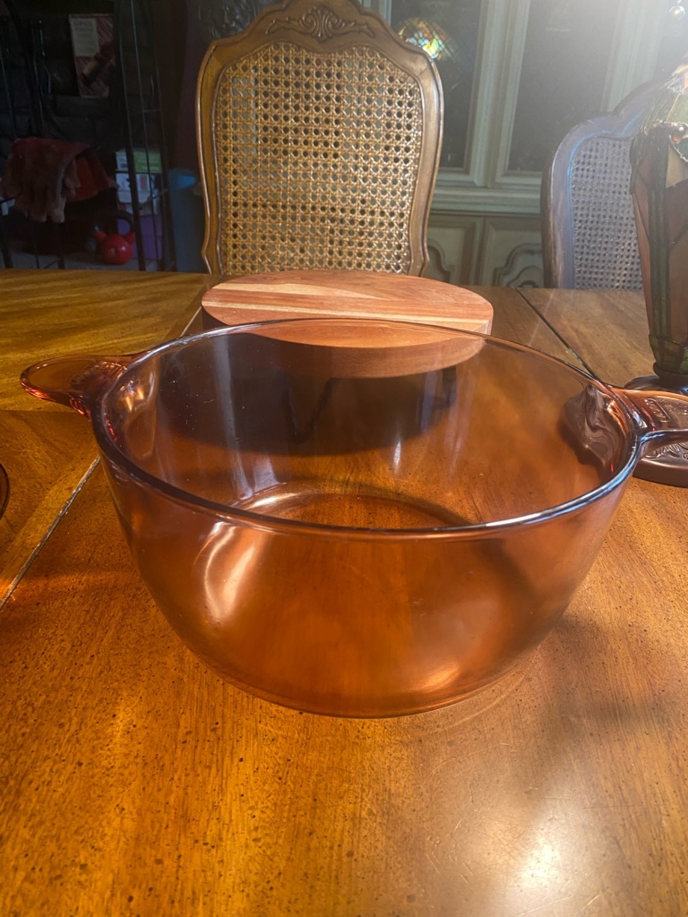 Corning Visions 4.5 Amber Glass Stock Pot - Picture 8 of 10